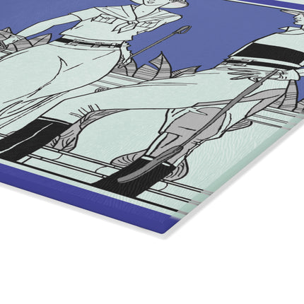 Coastal Elegance Glass Cutting Board