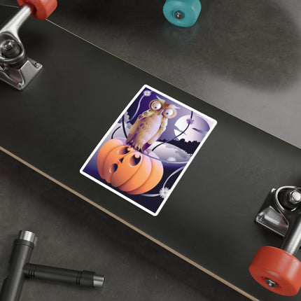 The Startled Pumpkin Die-Cut Stickers (5 Sizes)