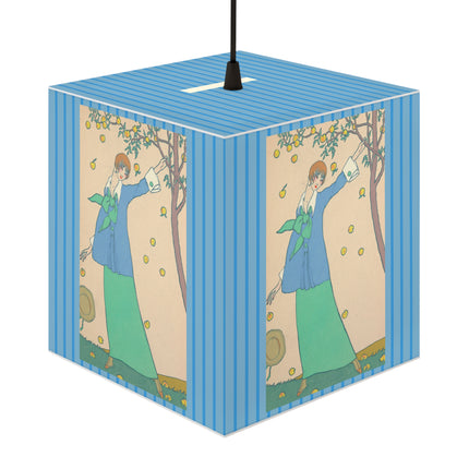 Le Verger by Georges Lepape Light Cube Lamp