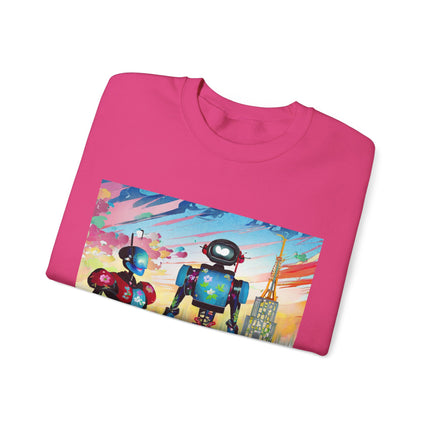 High Fashion Cyberpunk CIA Robots Unisex Heavy Blend™ Crewneck Sweatshirt