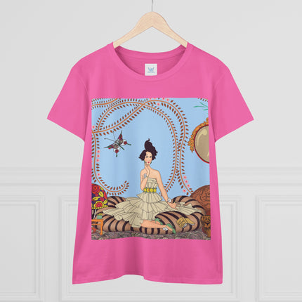 Minuit … ou l’appartement à la mode by George Barbier Women's Midweight Cotton Tee