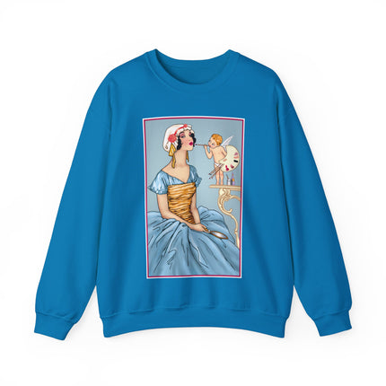The Enchanting Painter: A Fairy's Artistic Touch Heavy Blend™ Crewneck Sweatshirt