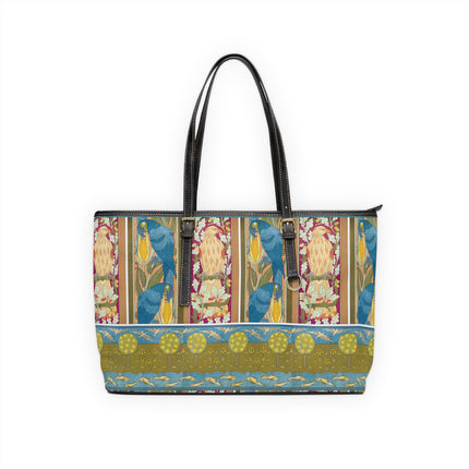 Eagle and Oak, Macaws and Corn by Maurice Pillard Verneuil PU Leather Shoulder Bag