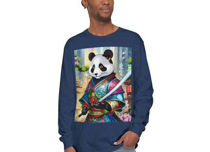 Cyberpunk Samurai Garment-dyed Long Sleeve T-Shirt