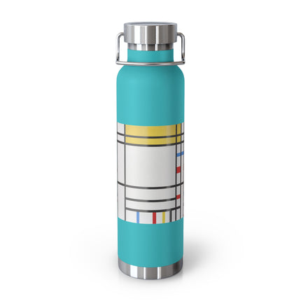 Place de la Concorde by Piet Mondrian Copper Vacuum Insulated Bottle, 22oz
