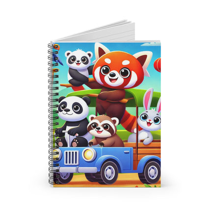 The Safari Friends on the Move Spiral Notebook – Ruled Line