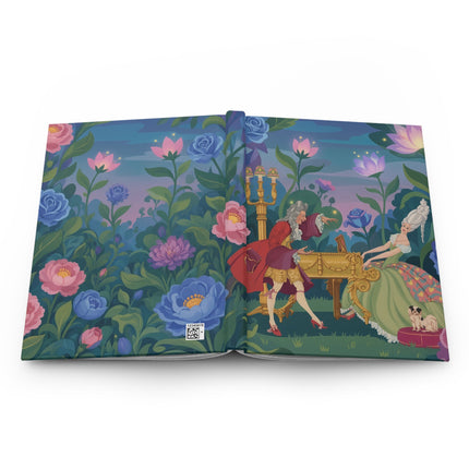 🌸♟️ The Lovers Of The Enchanted Garden Hardcover Journal – Art Deco Romantic Whimsy