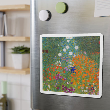 Cottage Garden by Gustav Klimt Die-Cut Magnets (5 Sizes)