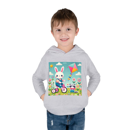 Breezy Meadow Ride Toddler Pullover Fleece Hoodie