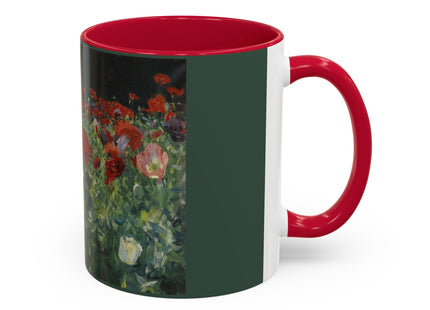 A Study of Poppies for Carnation, Lily, Lily, Rose by John Singer Sargent Colorful Mugs (11oz, 15oz)