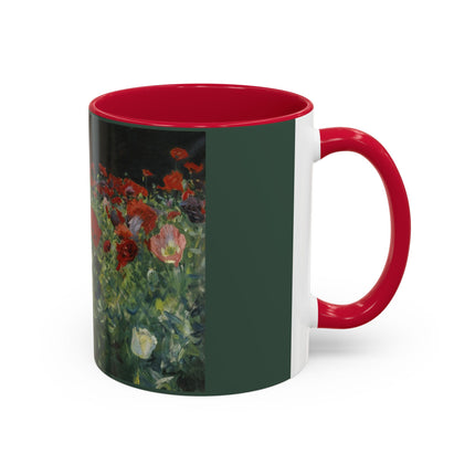 A Study of Poppies for Carnation, Lily, Lily, Rose by John Singer Sargent Colorful Mugs (11oz, 15oz)