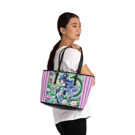 Fairy of the Koi Pond PU Leather Shoulder Bag