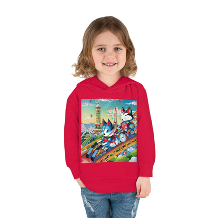 Kitsune Carnival Toddler Pullover Fleece Hoodie
