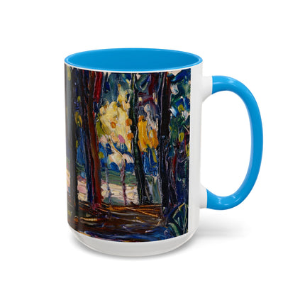 In the Park of St. Cloud by Wassily Kandinsky Colorful Mugs (11oz, 15oz)