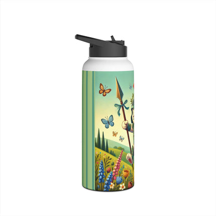 Rabbit Gladiator Stainless Steel Water Bottle, Standard Lid