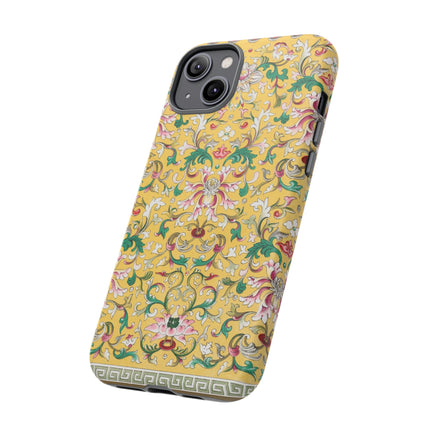 Yellow Botanical Pattern by Owen Jones Phone Cases