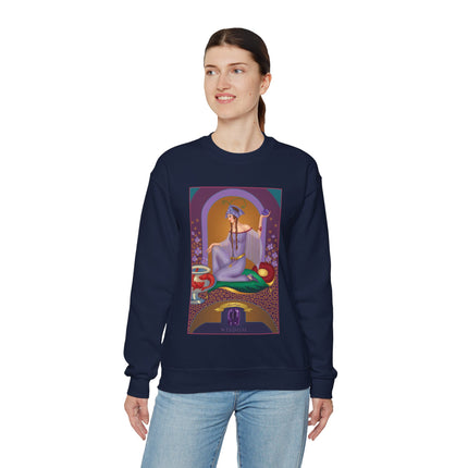February & Amethyst (from the Gem Series) by Sofia Chiostri Heavy Blend™ Crewneck Sweatshirt