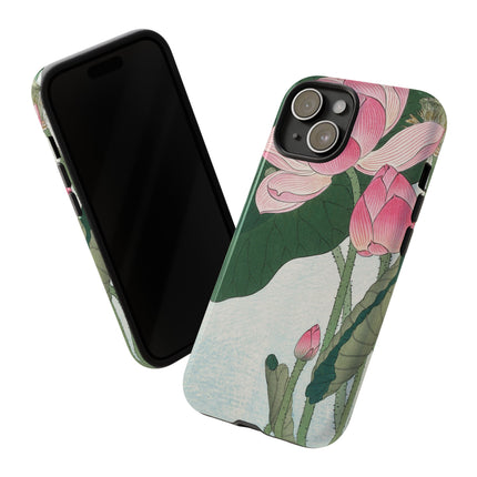 Blooming Lotus Flowers by Ohara Koson Phone Cases