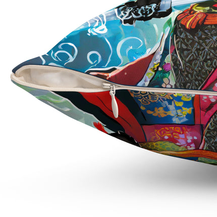 Circuit Samurai Spun Polyester Square Pillow