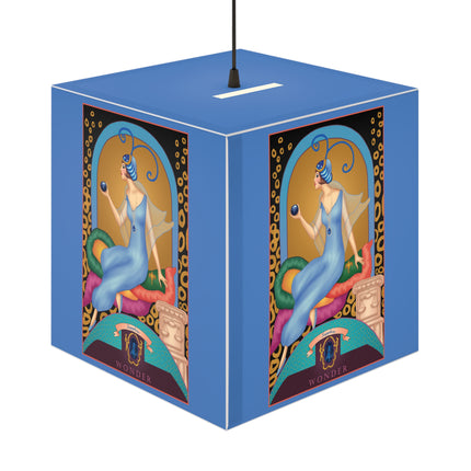 September & Sapphire Zodiac Light Cube Lamp