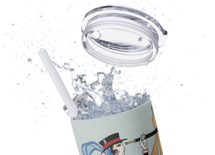 Costume de Yacht by George Barbier Skinny Tumbler with Straw, 20oz