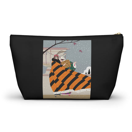 Snowfall Courtesan Cosmetic Bag – Whimsical Winter Elegance