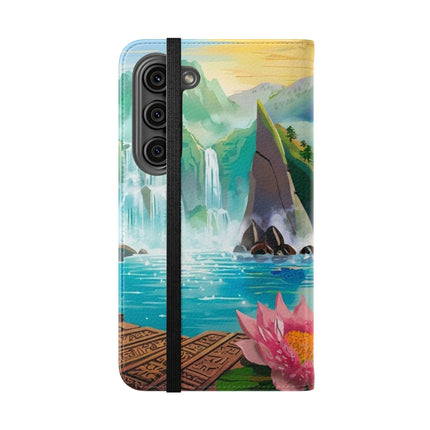 🐉💎 Wisdom's Guardian Flip Case – Dragon's Embrace & Eternal Wisdom