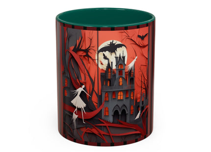 Halloween Night Scene Colorful Mugs (11oz, 15oz)