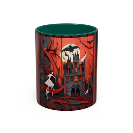 Halloween Night Scene Colorful Mugs (11oz, 15oz)