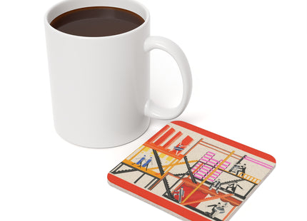 Maquettes de Théatre 4 by Alexandra Exter Cork Back Coaster