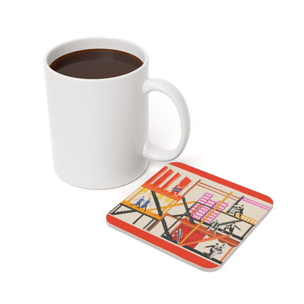 Maquettes de Théatre 4 by Alexandra Exter Cork Back Coaster