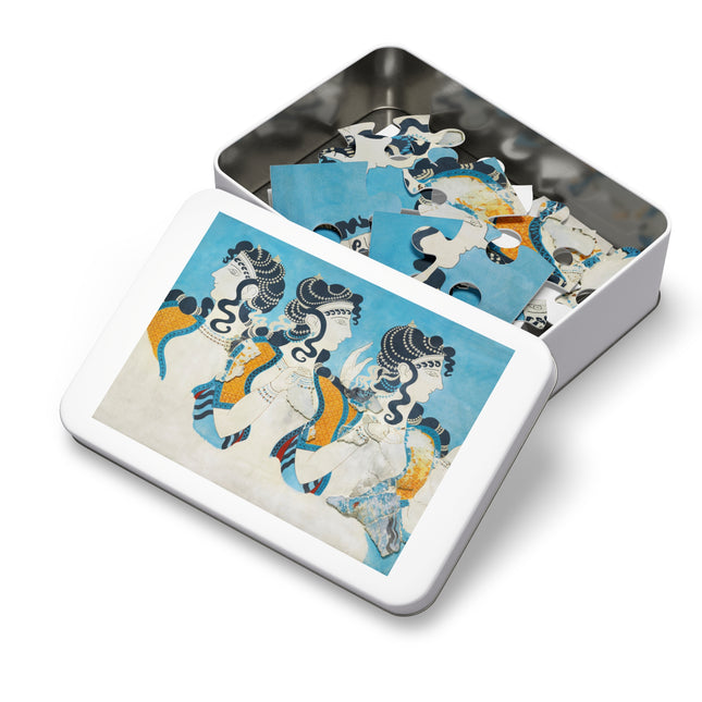 Reproduction of Ladies in Blue by Emile Gilliéron Jigsaw Puzzle (30, 110, 252-Piece)