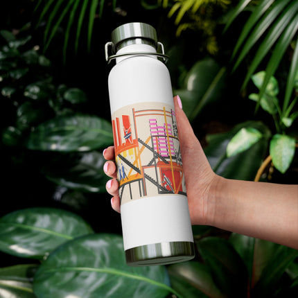 Maquettes de Théatre 4 by Alexandra Exter Copper Vacuum Insulated Bottle, 22oz