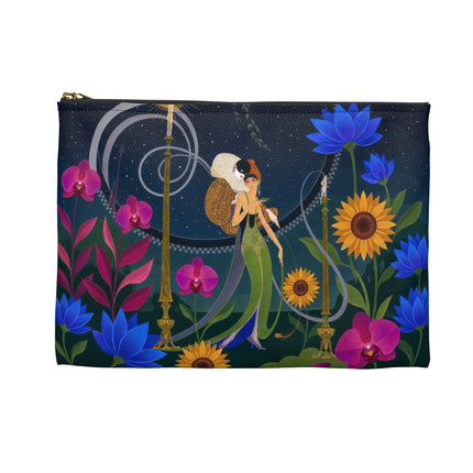 🌙🕯️ The Lady Of The Midnight Garden Accessory Pouch – Art Deco Nocturne