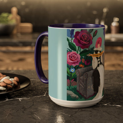 The Lady Of The Garden Tea Colorful Mugs – Art Deco Floral Elegance
