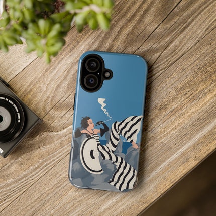 Art Deco Smoker Phone Case – Glamorous Lounging & Timeless Allure