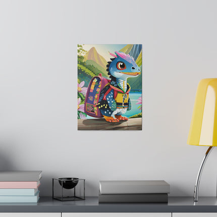 Baby Raptor Matte Canvas, Stretched, 0.75"