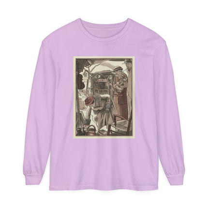 Bric-A-Brac by Fernand Siméon Garment-dyed Long Sleeve T-Shirt