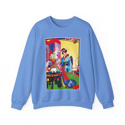 A Timeless Journey by Umberto Brunelleschi Heavy Blend™ Crewneck Sweatshirt