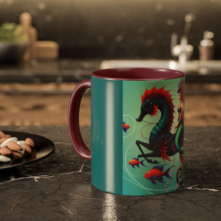 Mermaid & Sea Dragon Mug – Ocean Guardian & Mythic Beauty