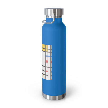 Place de la Concorde by Piet Mondrian Copper Vacuum Insulated Bottle, 22oz