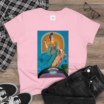 March & Aquamarine (Gem Series) by Sofia Chiostri Women's Midweight Cotton Tee