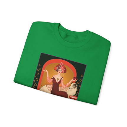 January & Garnet (from the Gem Series) by Sofia Chiostri Heavy Blend™ Crewneck Sweatshirt