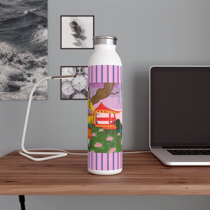 Elegance and Blooms Slim Water Bottle