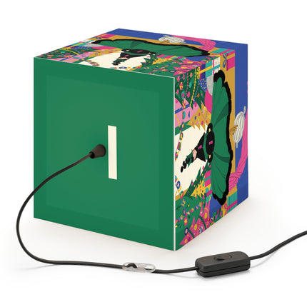 🎄🎁 The Emerald Christmas Belle Light Cube Lamp – Colorful Holiday Fashion Fantasy