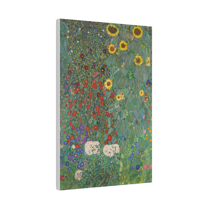 Farm Garden with Sunflowers by Gustav Klimt Matte Canvas, Stretched, 0.75"