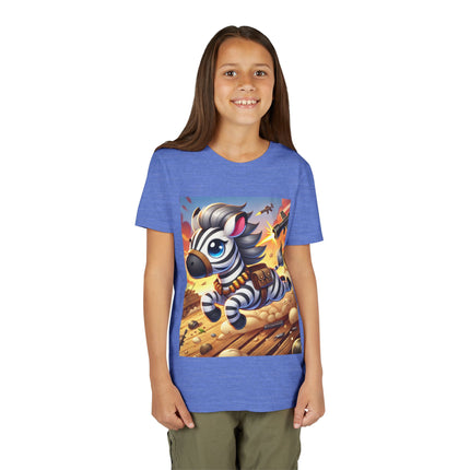 Zebra on the Run Youth Short Sleeve Tee