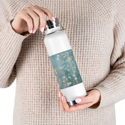 Almond Blossom by Vincent van Gogh Copper Vacuum Insulated Bottle, 22oz