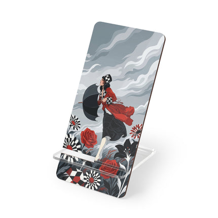 ☂️🌹 The Lady In The Wind Mobile Display Stand – Art Deco Fashion Drama