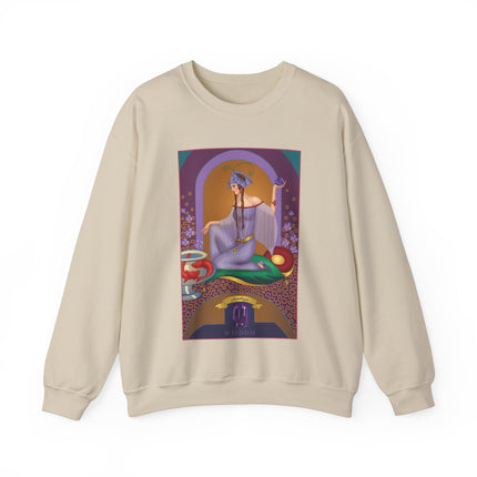 February & Amethyst (from the Gem Series) by Sofia Chiostri Heavy Blend™ Crewneck Sweatshirt